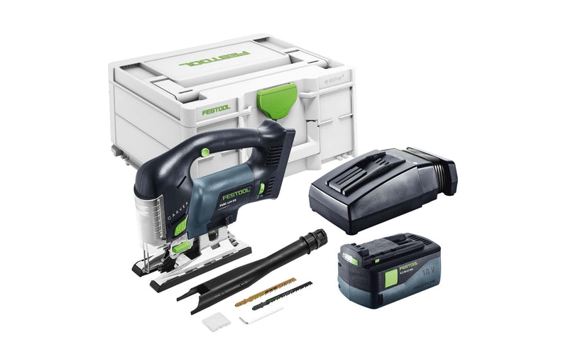 Festool 575014 PSBC 420 CARVEX 18V Cordless D Handle Jigsaw 5.2Ah Set in Systainer - Replaces 201584