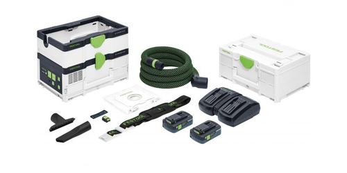 Festool 576942 CTMC SYSI 4.5l M Class 18V Cordless Mobile Dust Extractor 4.0Ah High Power Energy Set