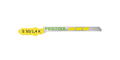 Festool 204267 Curved Cut Jigsaw Blade S 75mm x 1.4mm K - 5 Pack