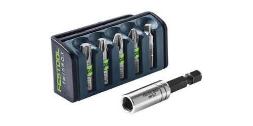 Festool 204382 Impact 5 Piece Bit Box 2 with Bit Holder Set