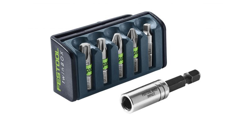 Festool 204382 Impact 5 Piece Bit Box 2 with Bit Holder Set