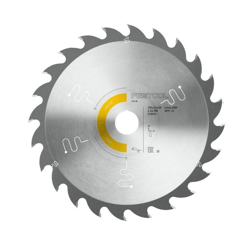 Festool 575794 Panther Saw Blade 254mm x 2.4mm x 30mm 24 Tooth