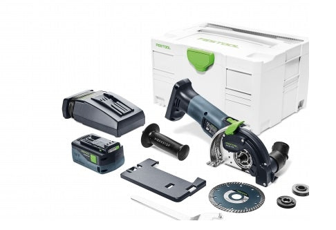 Festool 577032 DSC-AGC 18V 125mm Cordless Freehand Diamond Cutting System 5.2Ah Set in Systainer - Replaces 205272