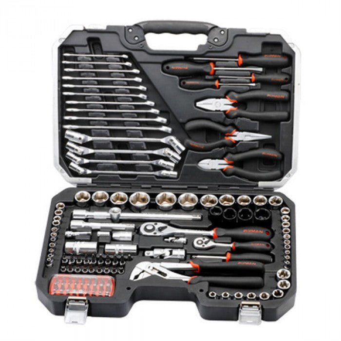 FIXMAN Tool Kit In Tough Case-124pce BT124