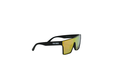 FKN SHDZ X PUMPLIFE SUNGLASSES-BLACK / PINK ORANGE LENS