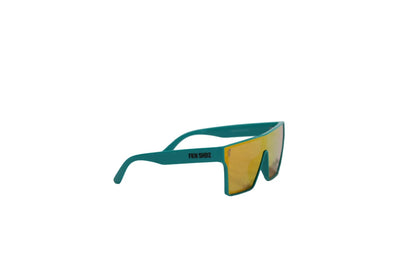 FKN SHDZ X PUMPLIFE SUNGLASSES-GREEN / ORANGE RED LENS