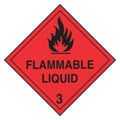 FLAMMABLE LIQUID SIGN H3P