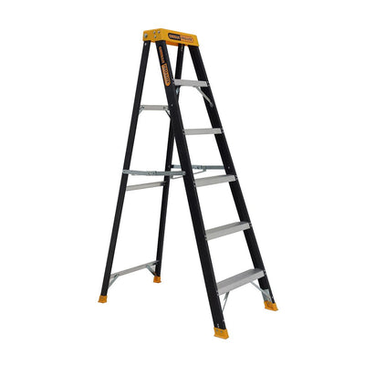 Gorilla FM006-PRO Single sided A-frame ladder 6 Step (1.74m) Pro-Lite Fibreglass 150kg Industrial