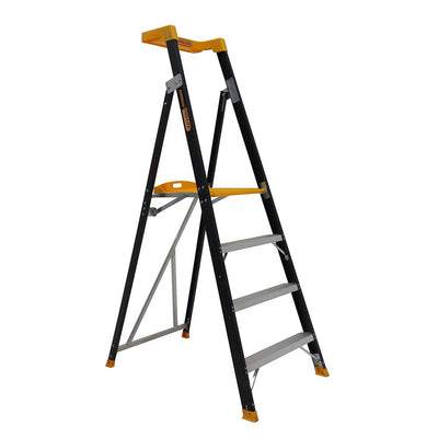 Gorilla FPL004-PRO Platform ladder 4 Step (1.14m) Pro-Lite Fibreglass 150kg Industrial