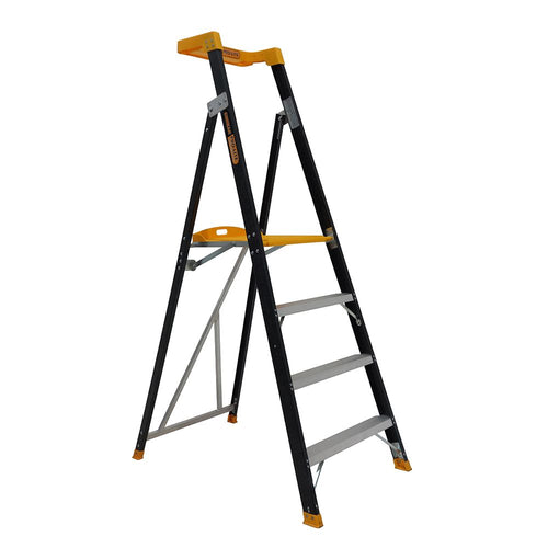 Gorilla FPL004-PRO Platform ladder 4 Step (1.14m) Pro-Lite Fibreglass 150kg Industrial