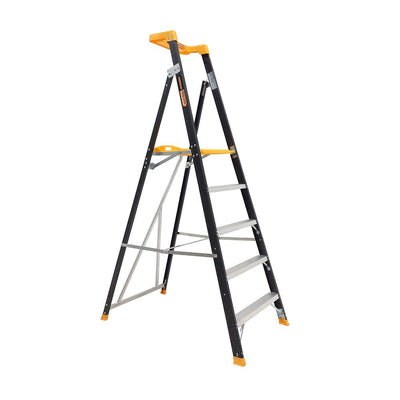 Gorilla FPL005-PRO Platform ladder 5 Step (1.45m) Pro-Lite Fibreglass 150kg Industrial