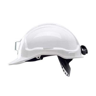 BEAVER Frontier Tuffgard Miners Spec Hard Hat With Lamp Bracket-White