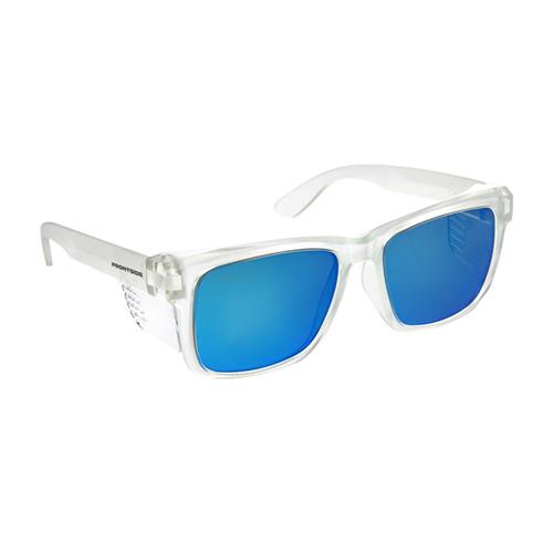 PRO CHOICE Frontside Polarised Blue Revo Lens Safety Glasses with Clear Frame- 6513