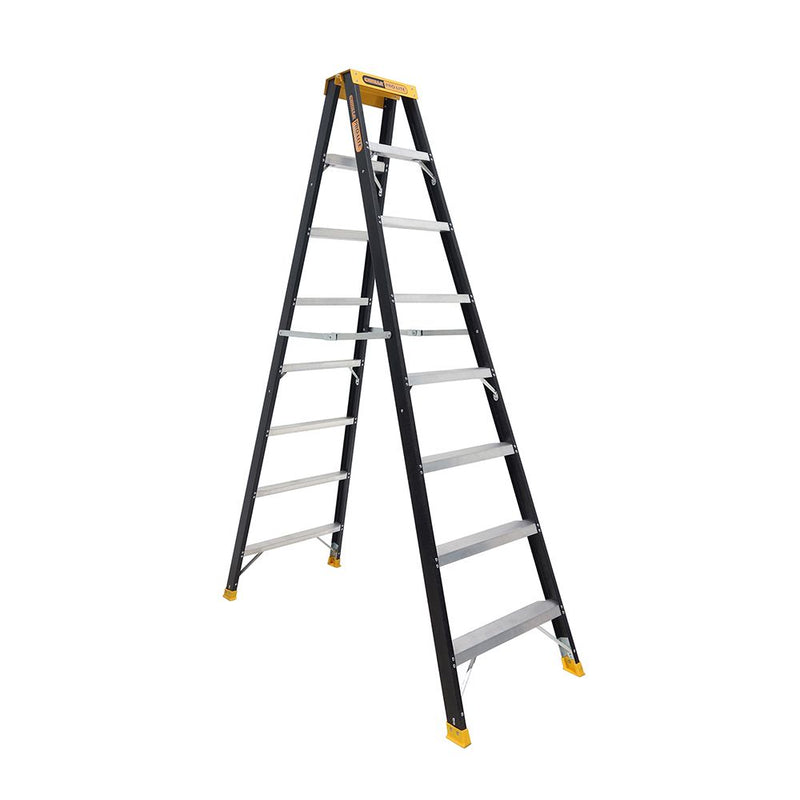 Gorilla PRO-LITE Double Sided 8 Step Fibreglass Ladder FSM008-PRO