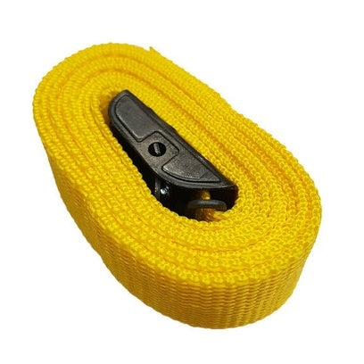 Fasty Transport Lashing Tie Down Strap-Yellow 1.5m x 25mm 400kg Load Rated FAS122