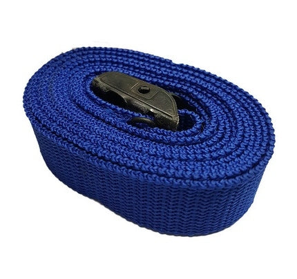 Fasty Transport Lashing Tie Down Strap-Blue 2m x 25mm 400kg Load Rated FAS123