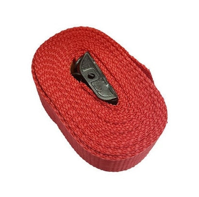 Fasty Transport Lashing Tie Down Strap-Red 2.5m x 25mm 400kg Load Rated FAS124