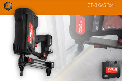 ICCONS Gas Powered GT3 Series Nail Gun System-Long Track