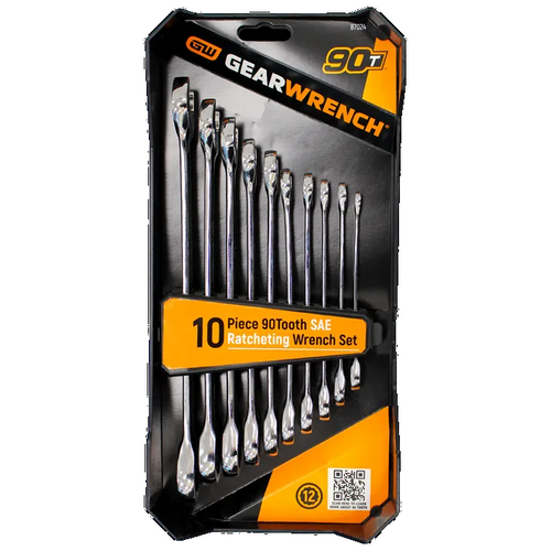 GEARWRENCH 10pce ImperialCombination Ratchet Spanner Set -BFD