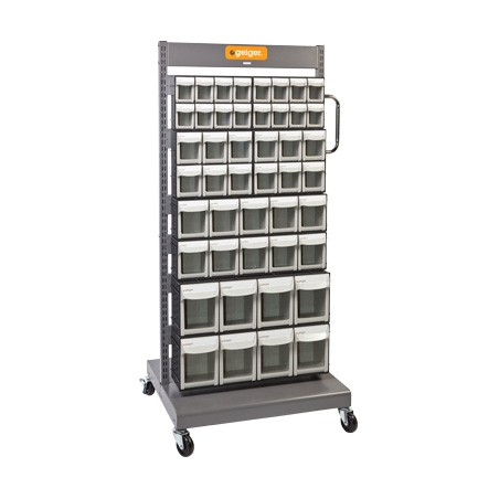 GEIGER  Mobile Storage Tip Out Sorting Trolley Cart-MSFO4568