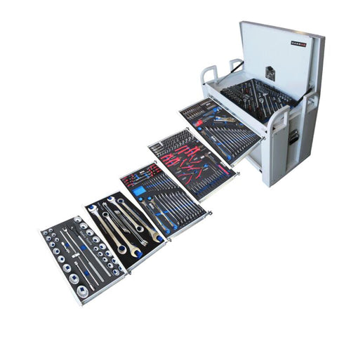 Genius 348pce Field Service Tool Kit With Foam Insert Trays in Tool Chest