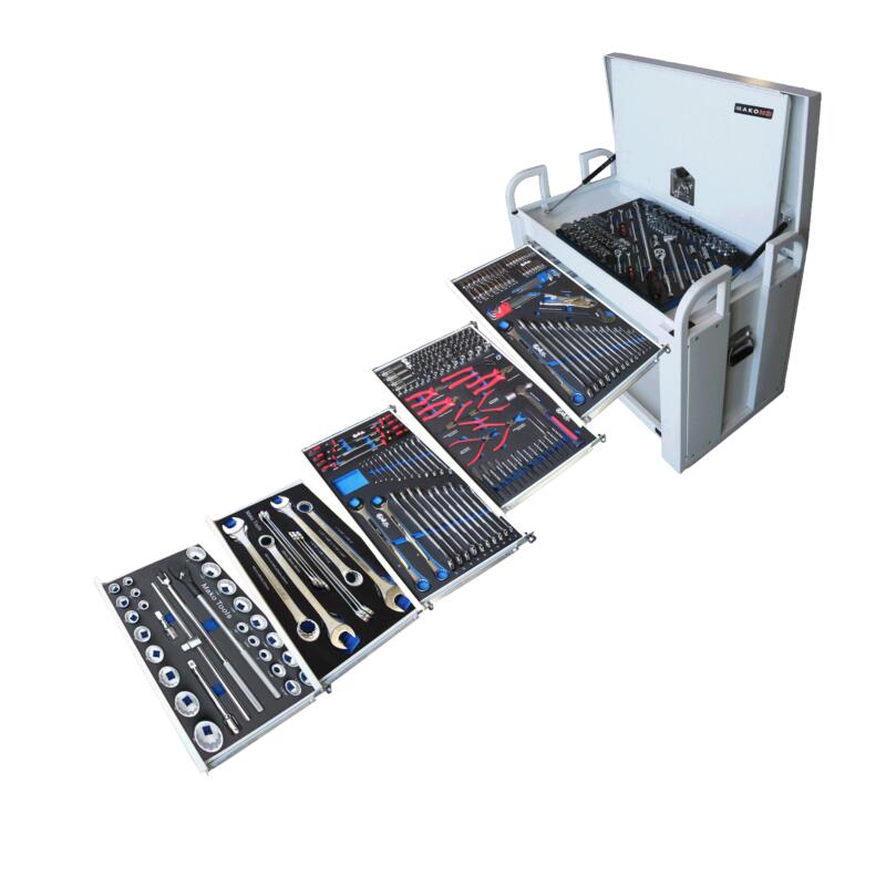 Genius 348pce Field Service Tool Kit With Foam Insert Trays in Tool Chest