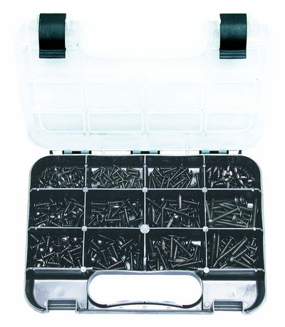GJ Works Grab Kit 370 Piece Self-Tapping Mushroom Head Phillips Screws GKA370