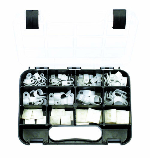 GJ Works Grab Kit 80 Piece Nylon Cable Clamps GKA80