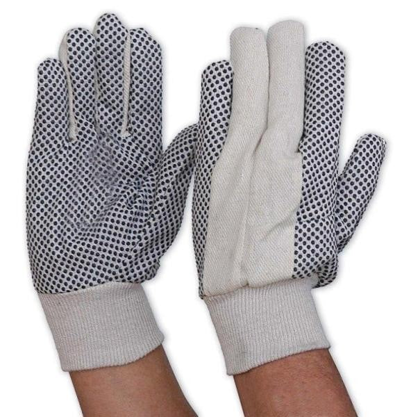 PROCHOICE Cotton Drill Gloves with PVC Dots 342PD