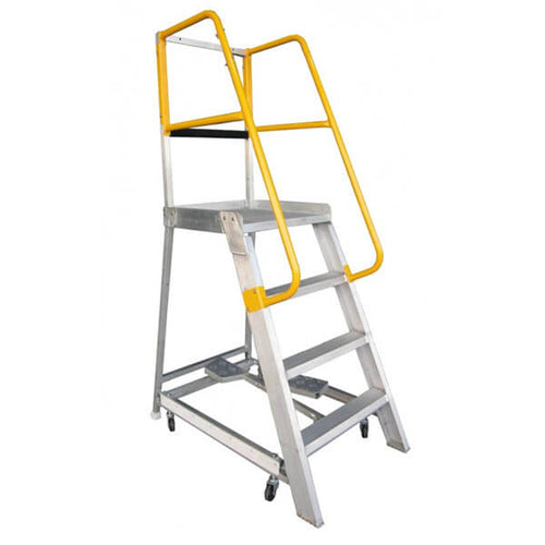 Gorilla GOP04 Order picking ladder 1.2m (4ft) Aluminium 200kg Industrial