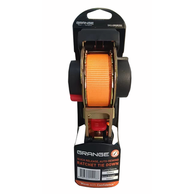 GRANGE Quick Release Ratchet Tie Down Strap-25mm x 3.5m