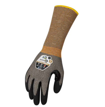 FORCE 360 Graphex Premier Extended Cuff Cut Resistant Gloves-Cut 5 Level F-FPR501