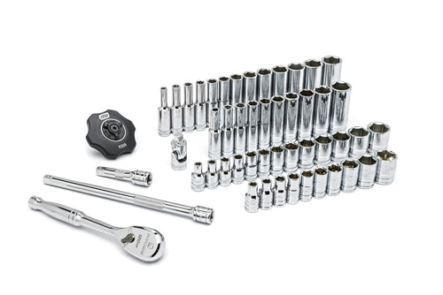 GEARWRENCH 51 PC. 1/4" DRIVE 6 POINT 120XP STANDARD & DEEP SAE/METRIC MECHANICS TOOL SET 80300P