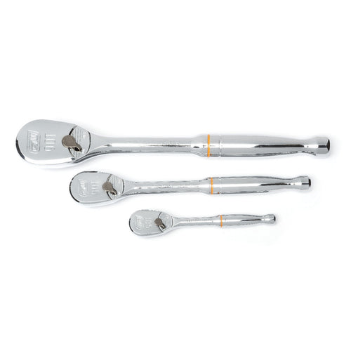 GEARWRENCH  PC. 1/4", 3/8" & 1/2" DRIVE 90-TOOTH TEARDROP RATCHET SET 81206T