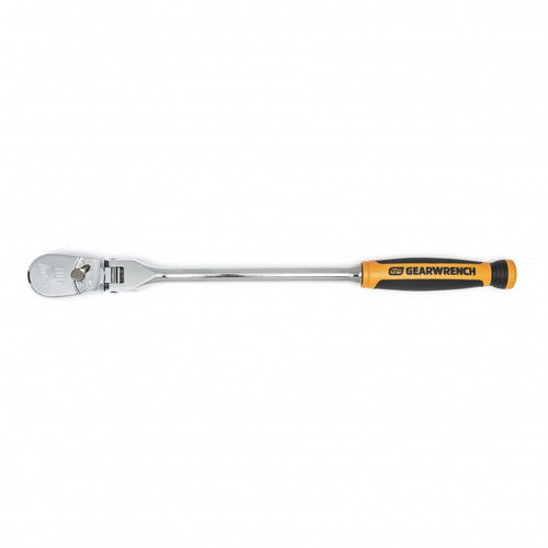 GEARWRENCH 3/8" DRIVE 90-TOOTH DUAL MATERIAL FLEX HEAD TEARDROP RATCHET 13" 81210T