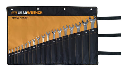 GEARWRENCH 18 PC 12 POINT LONG PATTERN SAE COMBINATION WRENCH SET ROLL 81917R