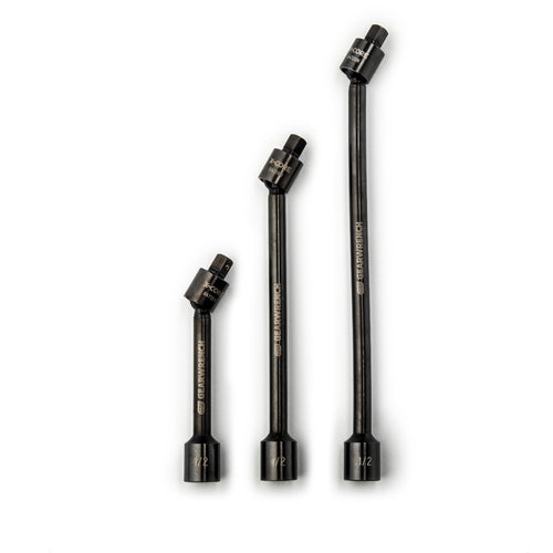 GEARWRENCH 1/2" DRIVE X-CORE PINLESS UNIVERSAL JOINT IMPACT EXTENSION SET 6", 9" & 12" 84721N