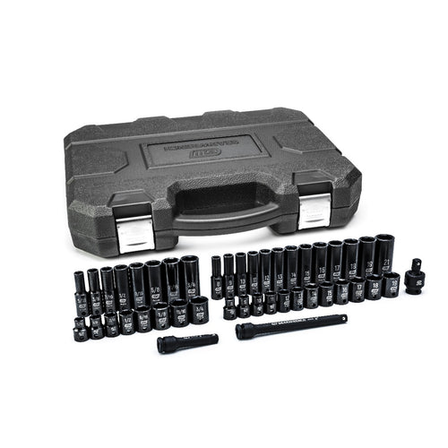 GEARWRENCH 44 PC. 3/8" DRIVE 6 POINT STANDARD & DEEP IMPACT SAE/METRIC SOCKET SET 84916N