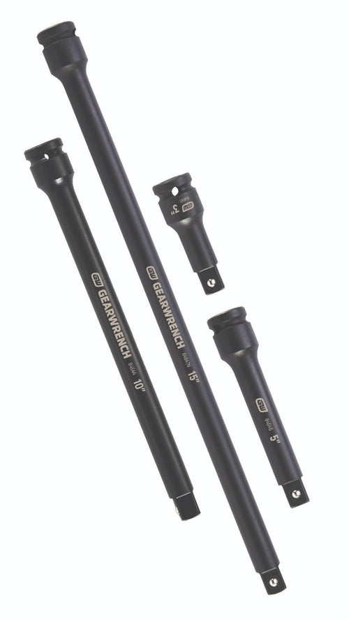 GEARWRENCH-4 PC. 1/2" DRIVE IMPACT EXTENSION SET 3", 5", 10" & 15" 84950N
