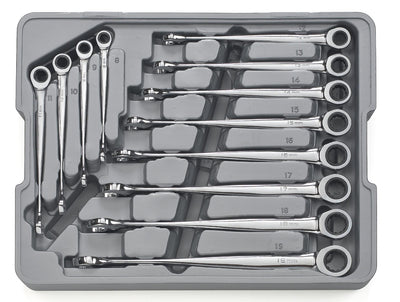 GEARWRENCH 12 PC. 72-TOOTH 12 POINT XL X-BEAM RATCHETING COMBINATION METRIC WRENCH SET 85888