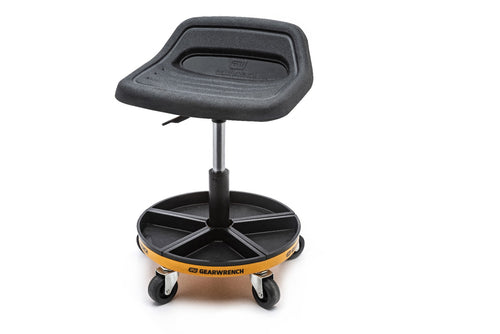 GEARWRENCH ADJUSTABLE HEIGHT SWIVEL MECHANICS TRACTOR SEAT 18" TO 22" 86994