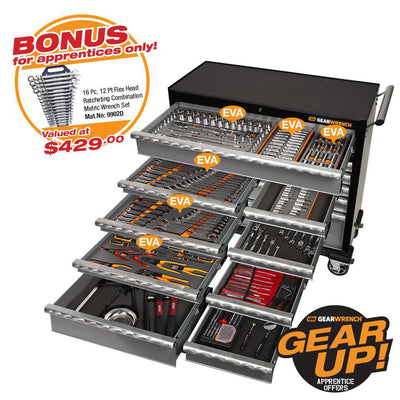 GEARWRENCH 311 PC COMBINATION TOOL KIT + 42