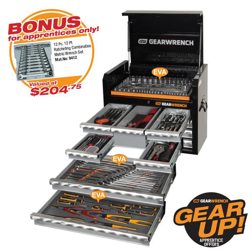 GEARWRENCH 241 PC COMBINATION TOOL KIT + TOOL CHEST 89914