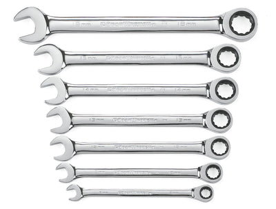 GEARWRENCH 7 PC. 72-TOOTH 12 POINT RATCHETING COMBINATION METRIC WRENCH SET 9417