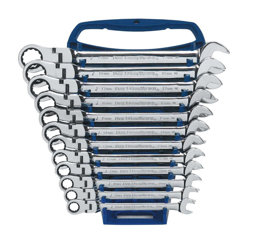 GEARWRENCH 12 PC. METRIC FLEX COMBINATION RATHETING WRENCH SET 9901D