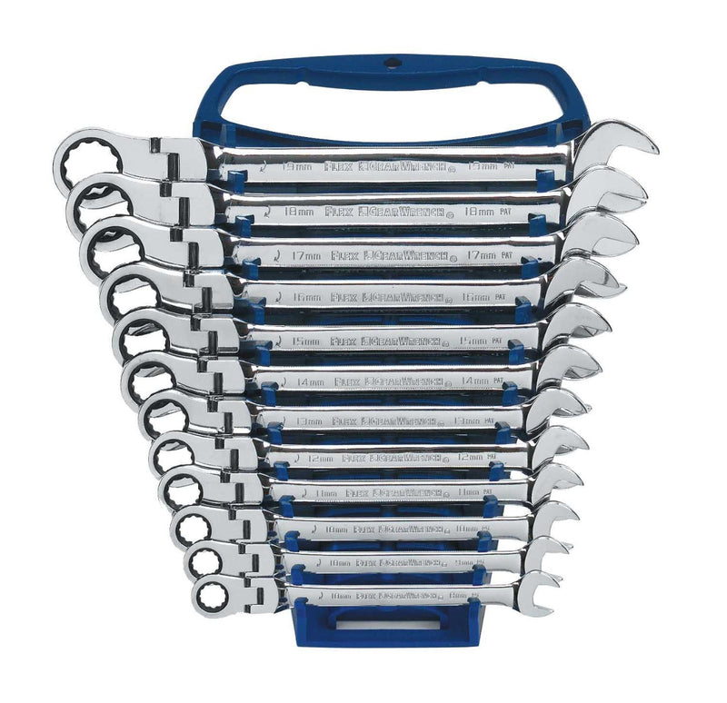 GEARWRENCH 12 PC. METRIC FLEX COMBINATION RATHETING WRENCH SET 9901D