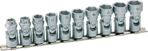 HAZET 880G/10H 10-piece 3/8in flexible socket set