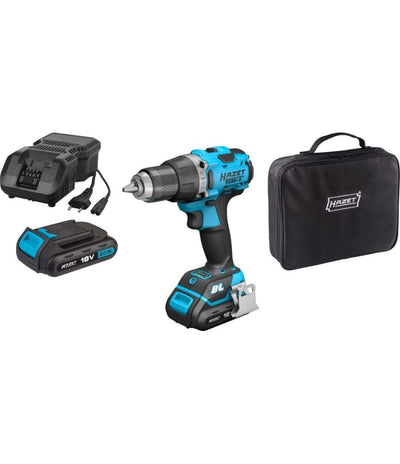 HAZET 9230 series 18V cordless drill kit: drill, charger, battery and carrying case; verify exact kit inclusions in specifications