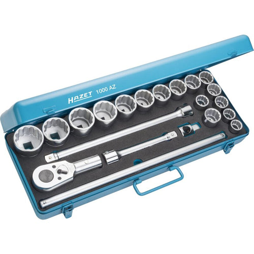 HAZET 21 Piece 3/4in Imperial Socket Set 1000AZ