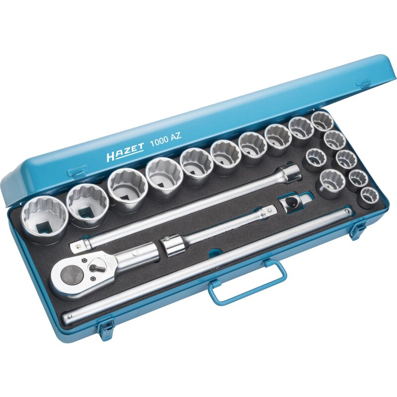 HAZET 21 Piece 3/4in Imperial Socket Set 1000AZ